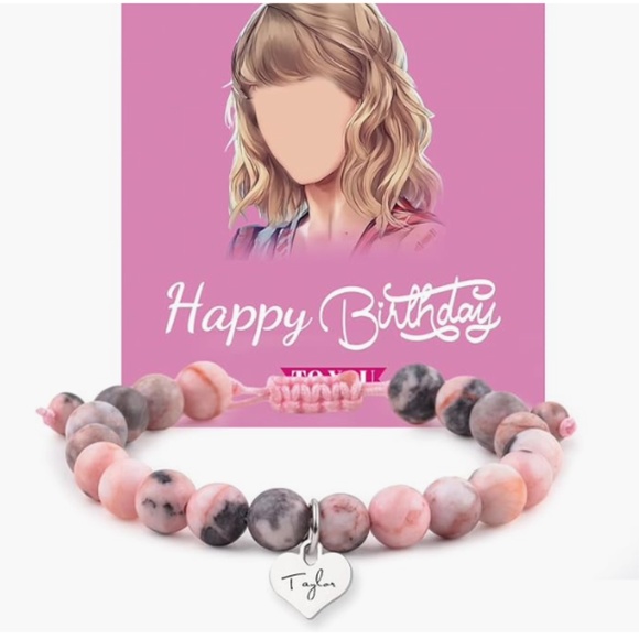 NWT Taylor Swift Makeup Pouch and Love Pendant Bracelet - Picture 2 of 7